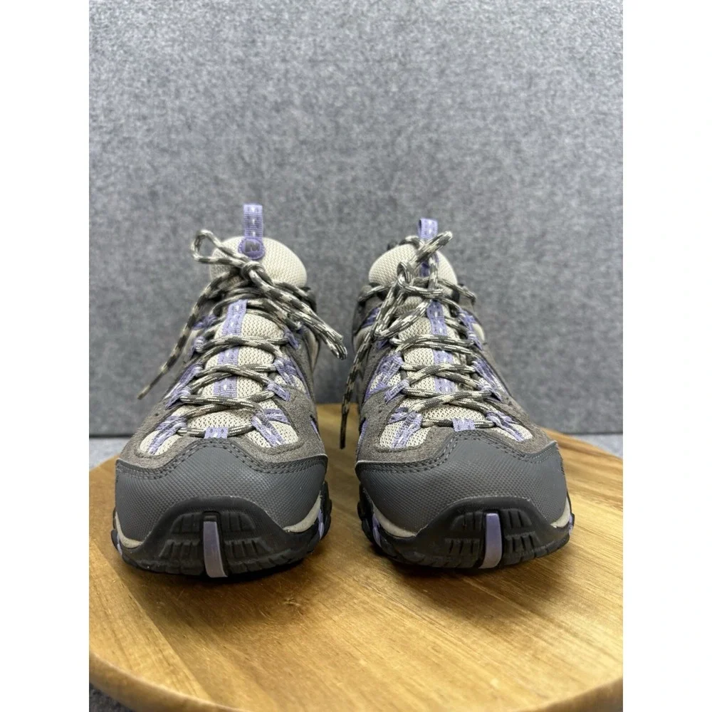Merrell Women's Taupe and Lavender Hiking Sneakers - Picture 6 of 12